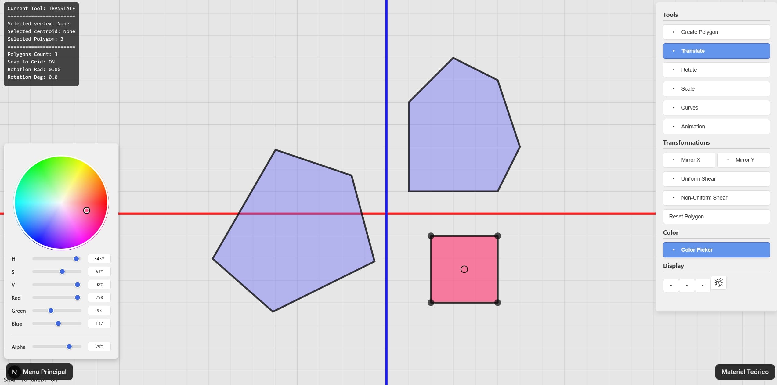 Canvas 2D preview