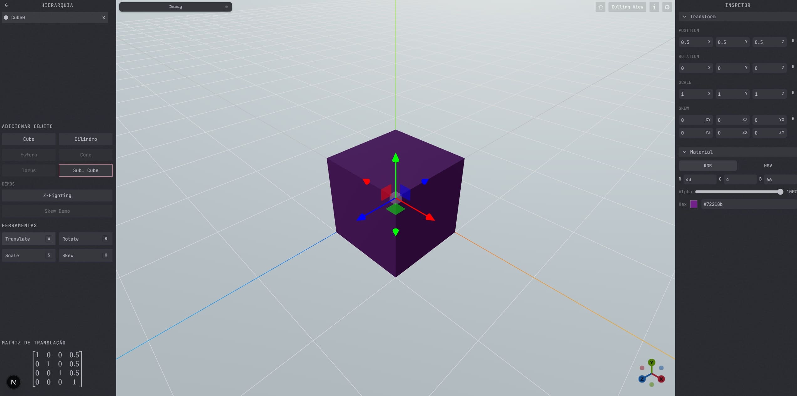 Canvas 3D preview